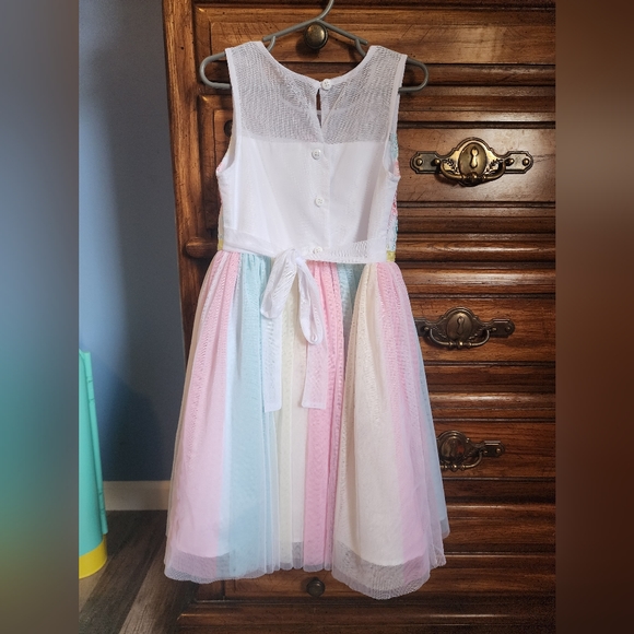 Girls Easter Dress size 6 - Picture 2 of 2